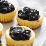 Lemon Cheesecake Bites w/ Blueberries