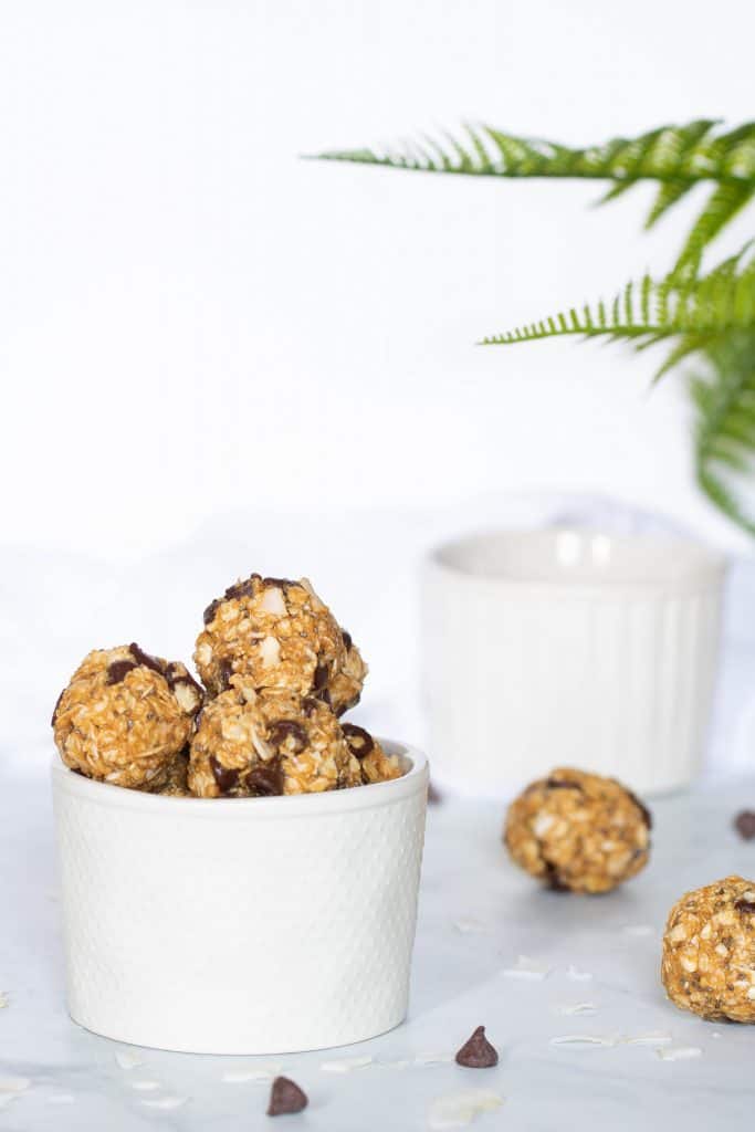 Chocolate Chip + Coconut No-Bake Energy Bites