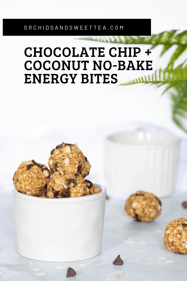 Chocolate Chip + Coconut No-Bake Energy Bites