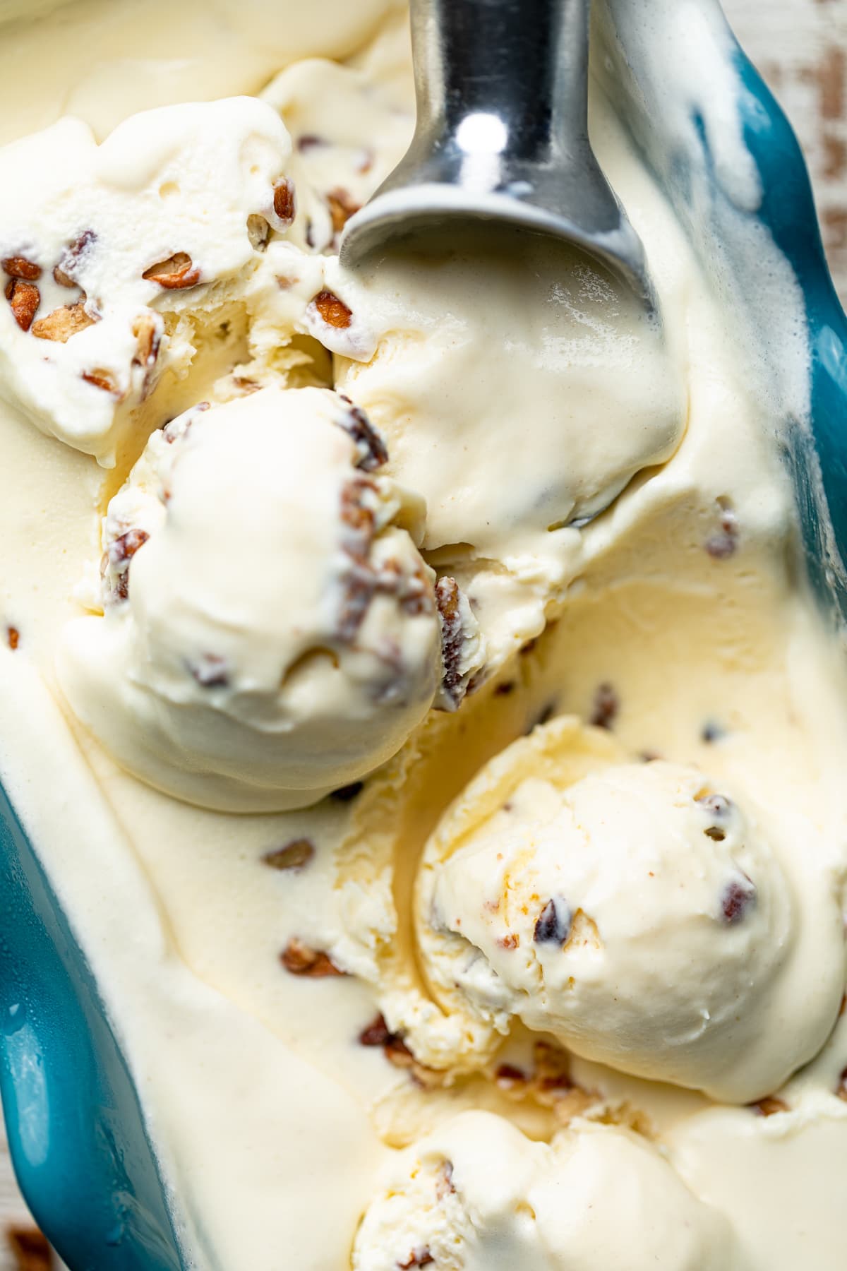 No-Churn Butter Pecan Ice Cream
