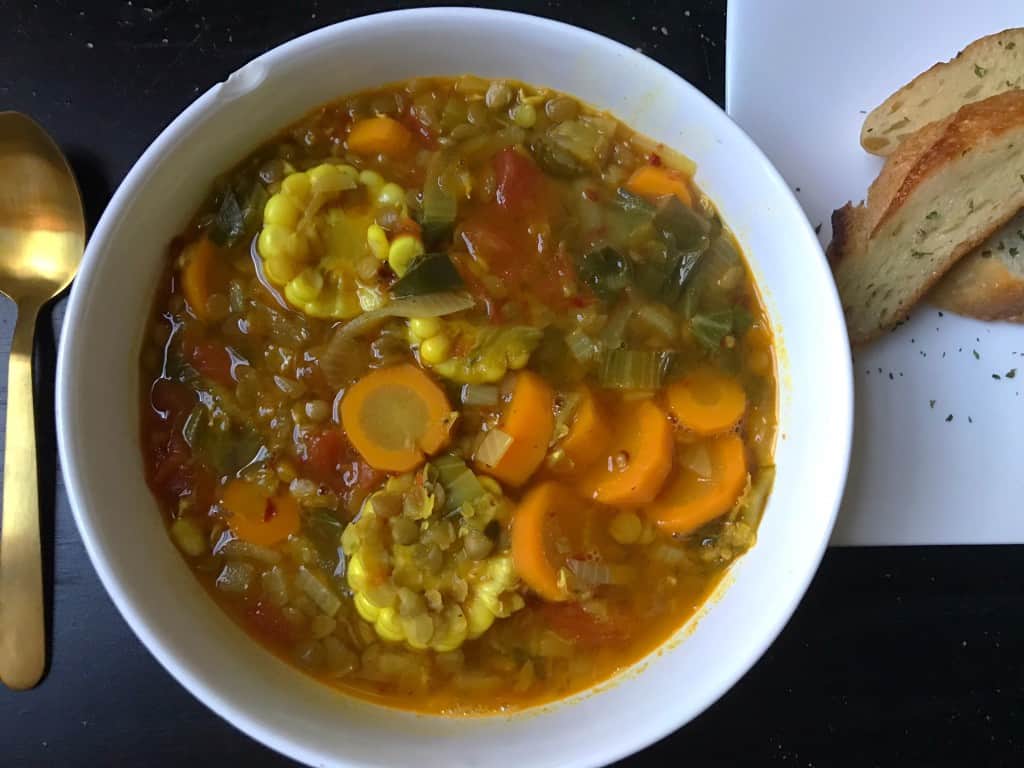 https://www.Orchidsandsweettea.com/Spicy Vegan Lentil + Veggie Soup