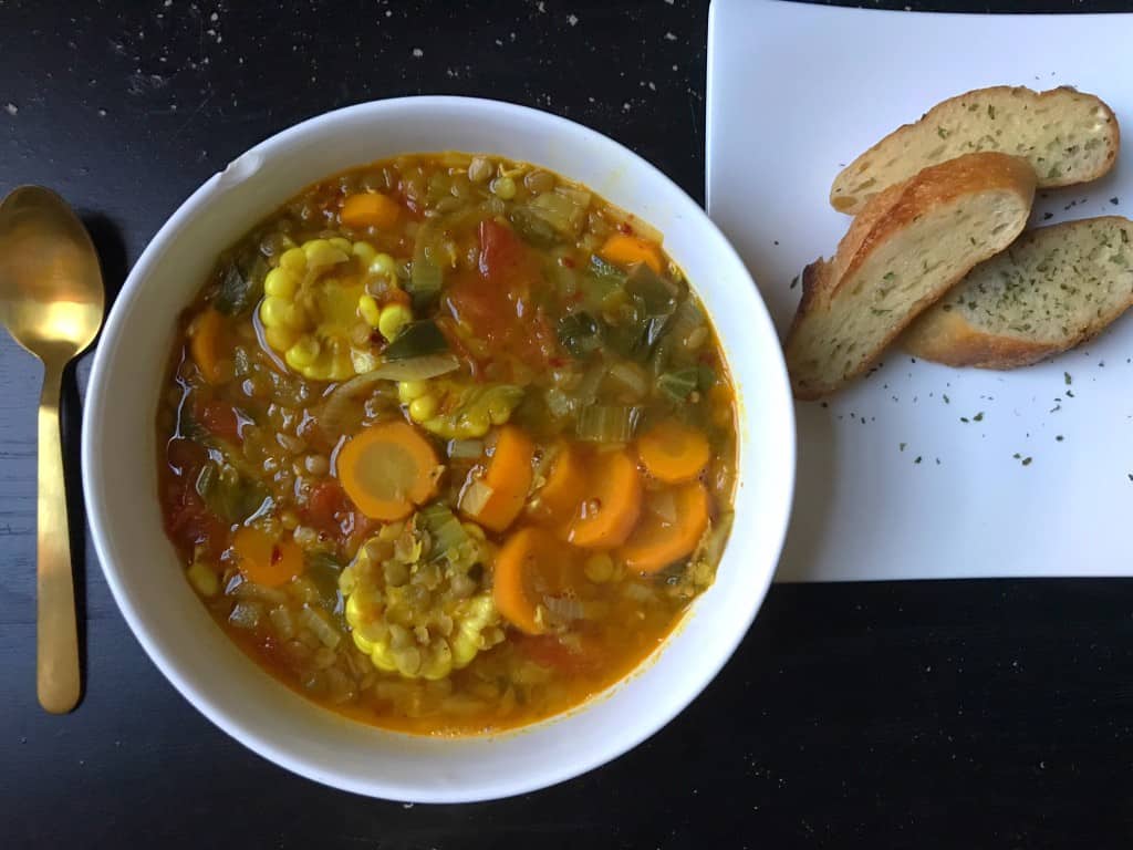 https://www.Orchidsandsweettea.com/Spicy Vegan Lentil + Veggie Soup