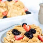 Fluffy Cinnamon Vegan Belgian Waffles