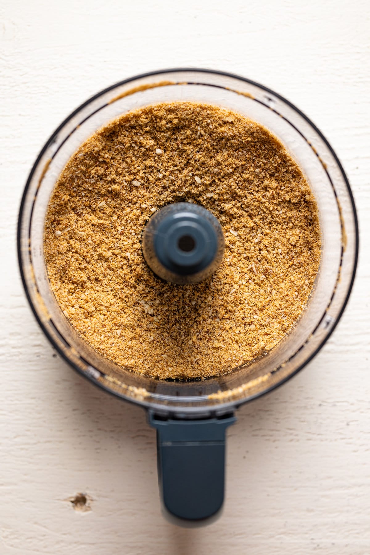 Pecan pie topping in a food processor.