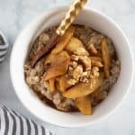 Cinnamon Chia Oatmeal with Caramelized Apple