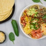 Loaded Turkey + Veggie Burrito Bowls