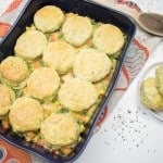 Easy Chicken Pot Pie with Cheddar Herb Biscuits