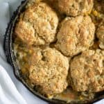 Easy Chicken Pot Pie with Cheddar Herb Biscuits