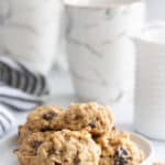 Chewy Apple Oatmeal Raisin Breakfast Cookies