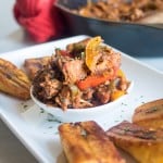 Shredded BBQ Jerk Chicken + Sweet Plantains