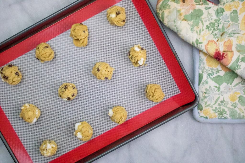 Gooey Marshmallow Chocolate Chip Cookies