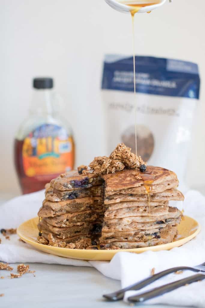 Blueberry Whole Wheat Pancakes
