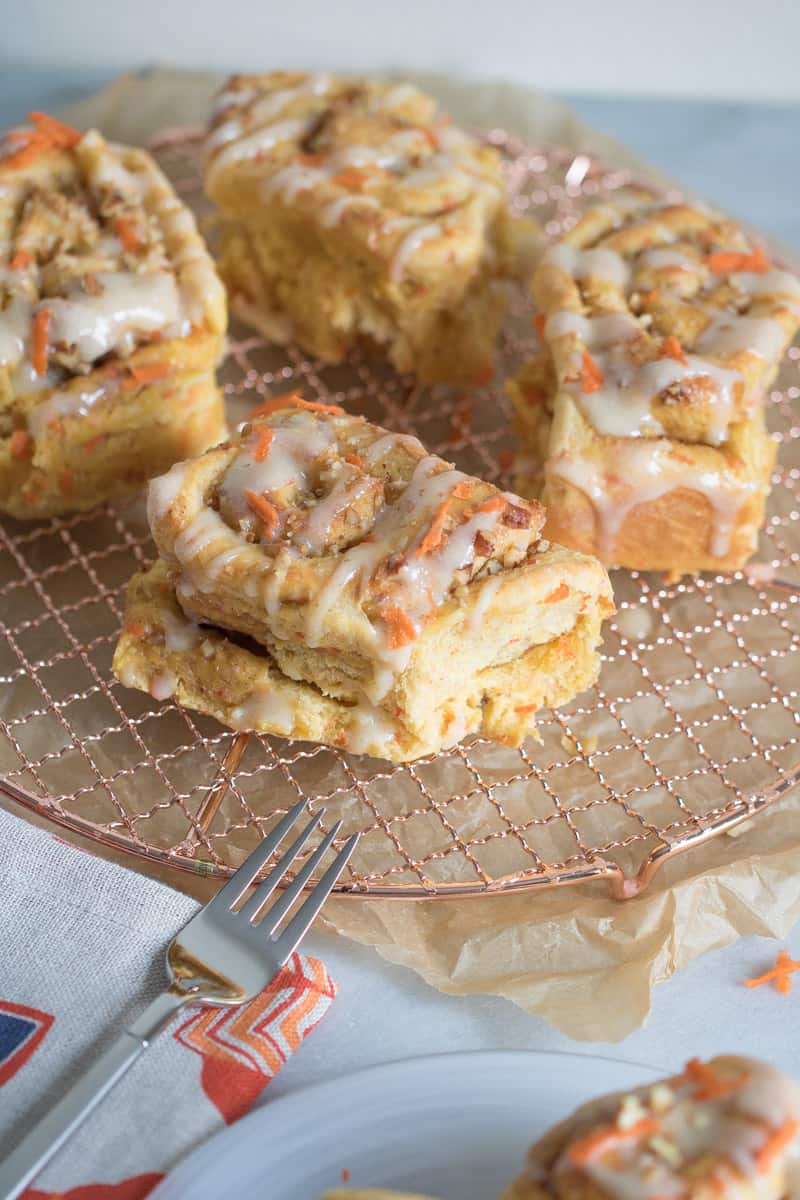 Carrot Cake Cinnamon Rolls