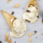 No-Churn Caramel Cone Ice Cream