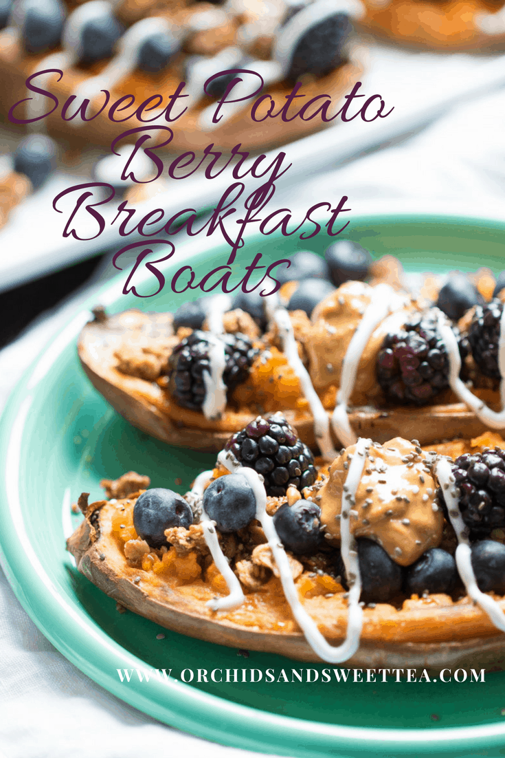 Sweet Potato Berry Breakfast Boats