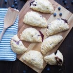 Apple Blueberry Hand Pies + Maple-Brown Sugar Glaze