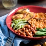 Roasted Plantain + BBQ Chickpea Vegan Bowl