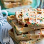 Light + Fluffy Funfetti Vegan Waffles