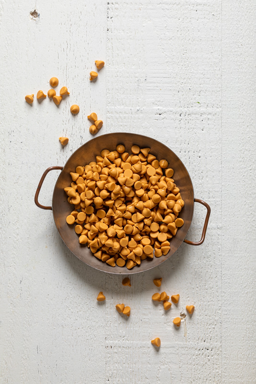 Bowl of butterscotch chips