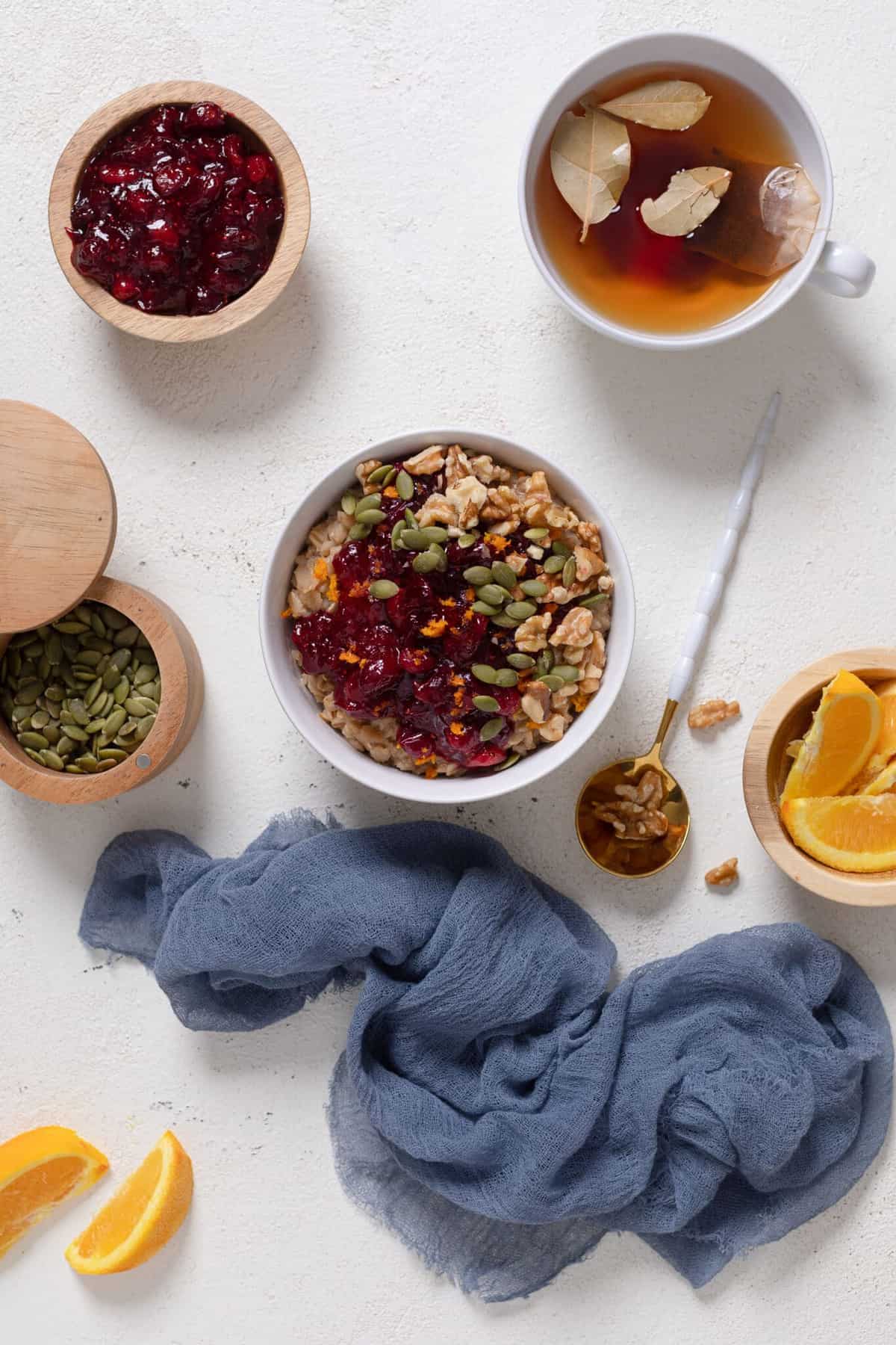 Healthy Cranberry Orange Oatmeal