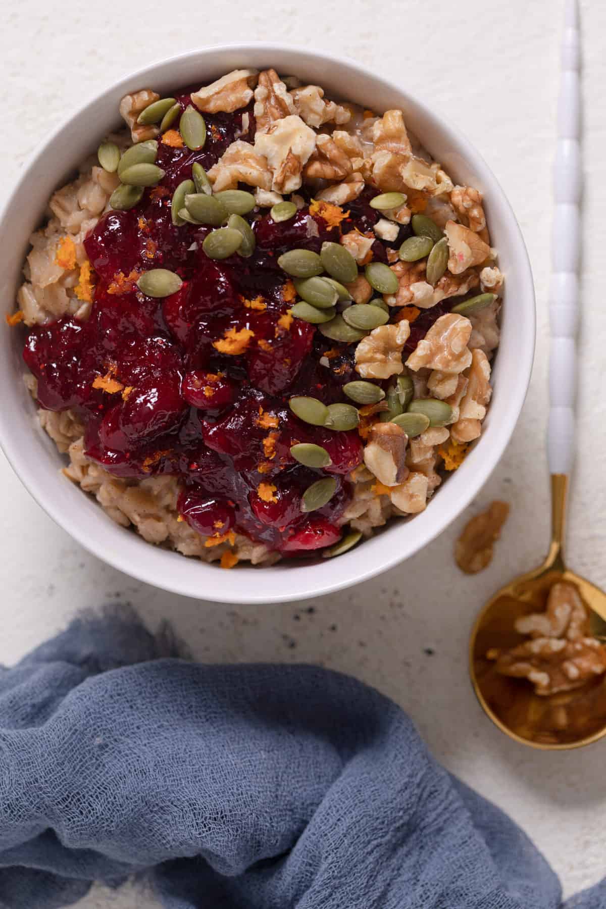 Healthy Cranberry Orange Oatmeal