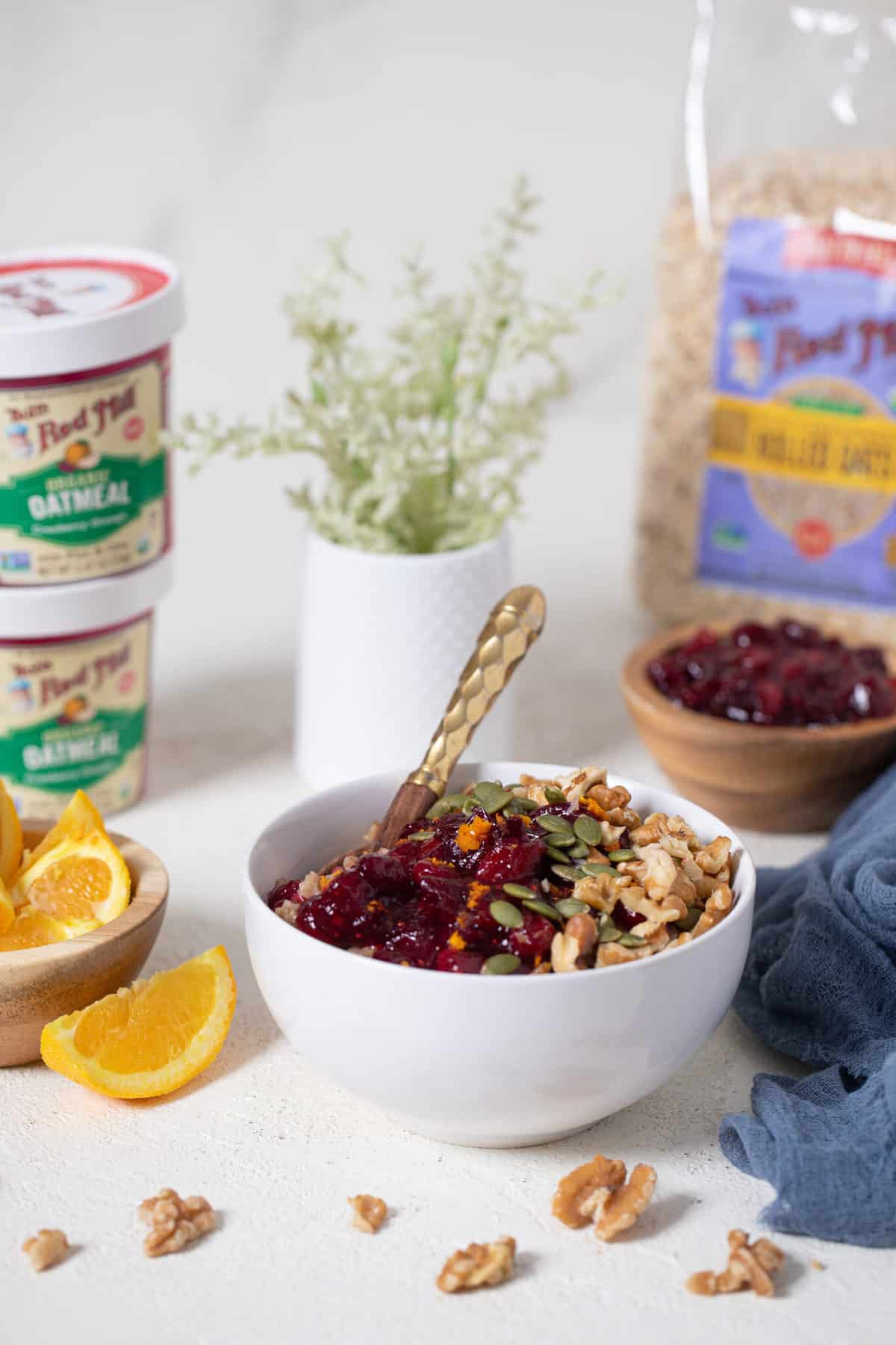 Healthy Cranberry Orange Oatmeal