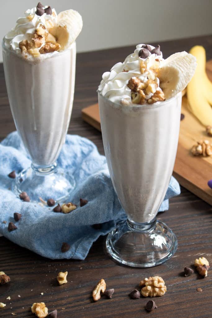 Easy Peanut Butter Chunky Monkey Milkshake