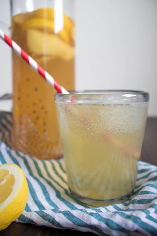 Natural Homemade Lemon Ginger Ale