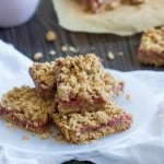 Vegan Strawberry Peanut Butter Oatmeal Bars