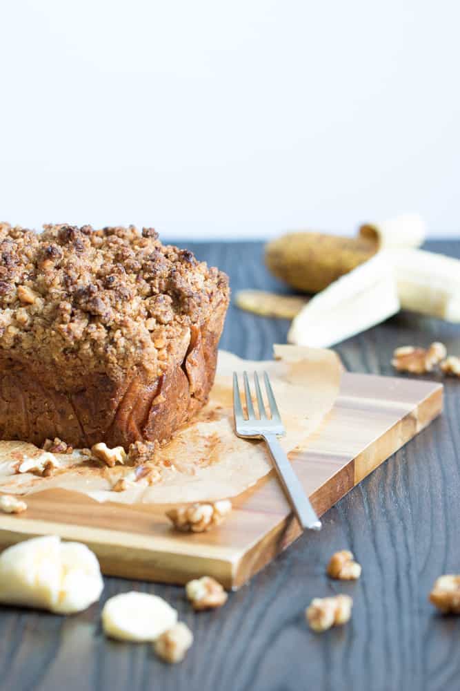 Vegan Banana Cinnamon Crunch Bread