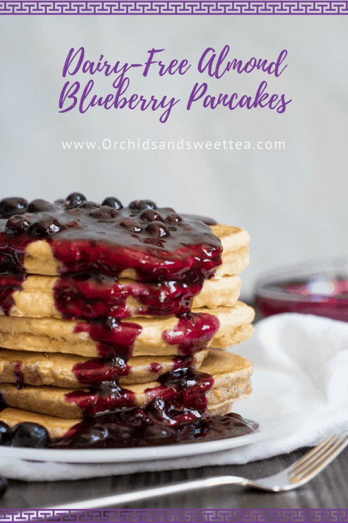 Dairy-Free Almond Blueberry Pancakes