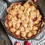 Easy Vegan Strawberry Peach Cobbler