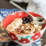 Breakfast Peanut Butter Banana Chia Seeds Oats