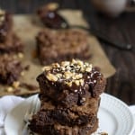 Vegan Chewy, Fudge Avocado Walnut Brownies