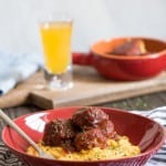 Vegan Chickpea + Quinoa 'Meatballs' + Polenta