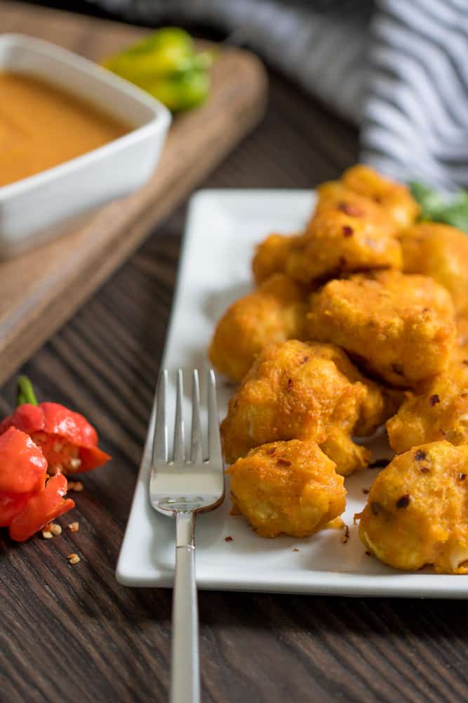 Vegan Mango Habanero Cauliflower Bites