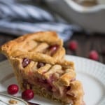 Gingerbread Apple Cranberry Vegan Pie