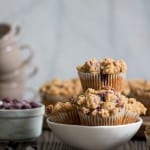 Vegan Breakfast Banana Blueberry Muffins