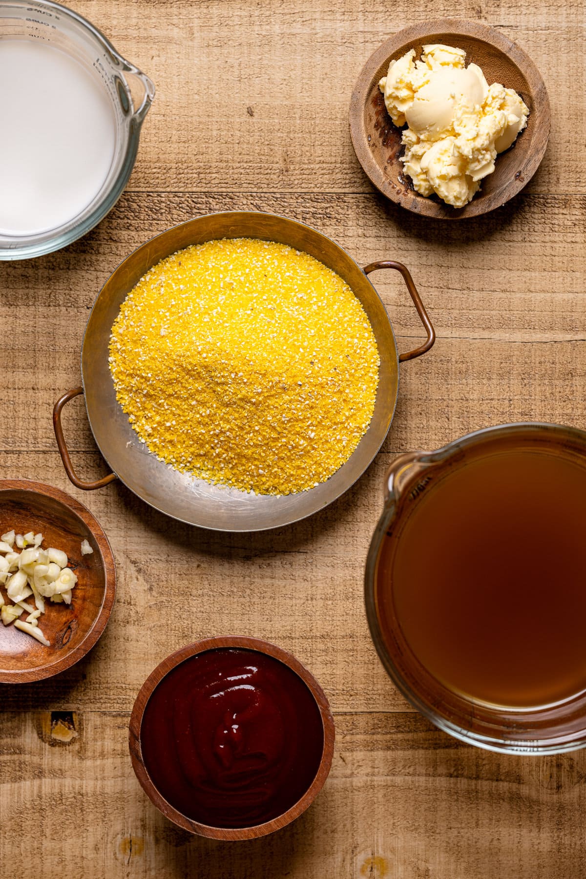 Ingredients for Vegan BBQ Chickpea Meatballs