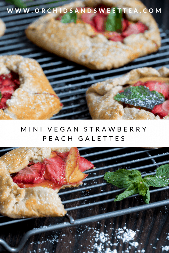 Mini Vegan Strawberry Peach Galettes