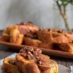 Pumpkin French Toast + Praline Sauce