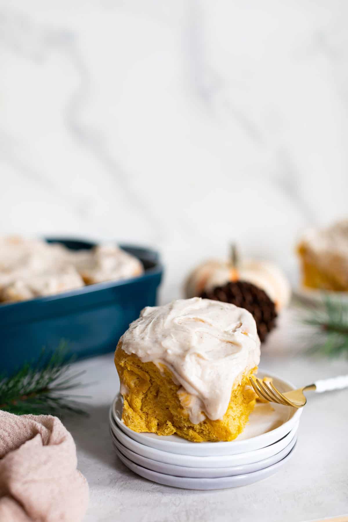 Homemade Pumpkin Chai Cinnamon Rolls