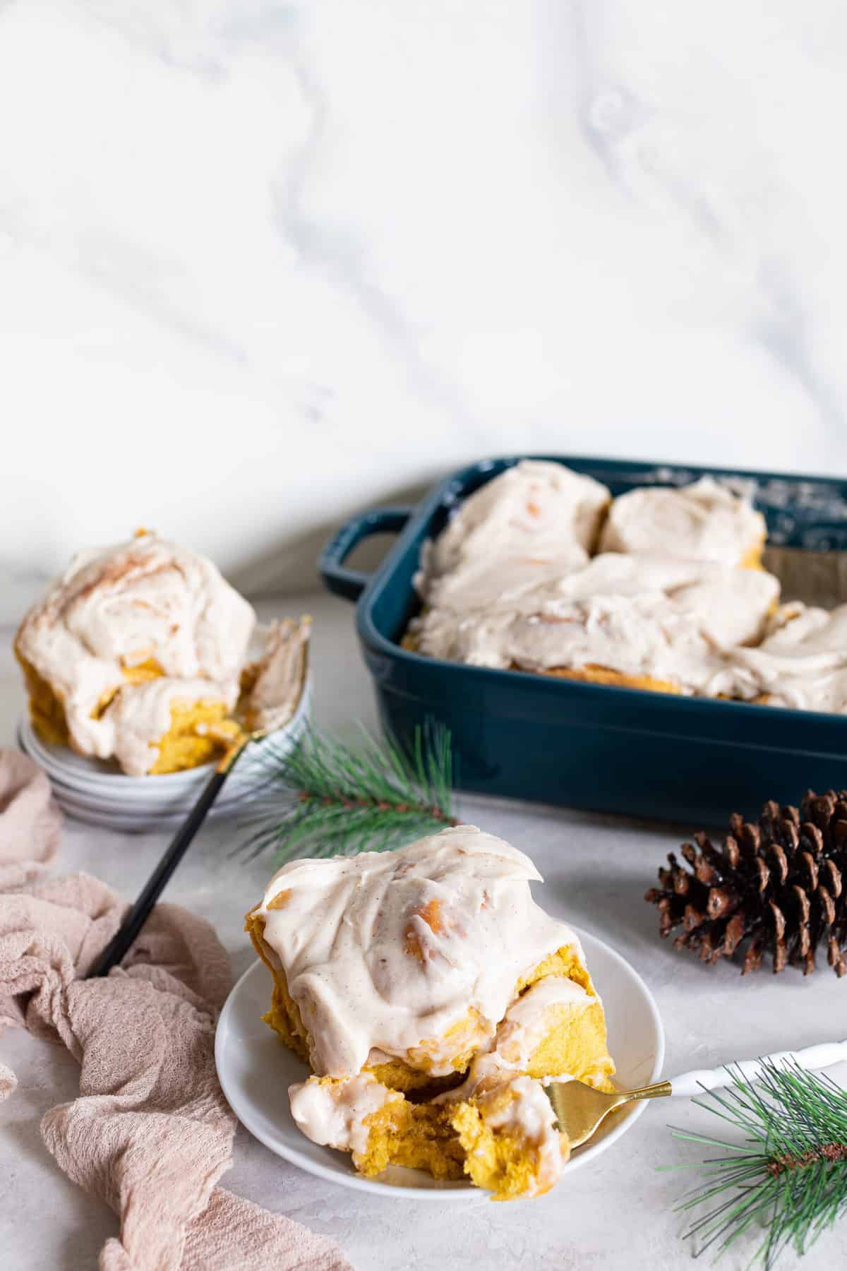 Homemade Pumpkin Chai Cinnamon Rolls
