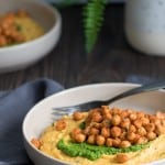 Vegan 'Cheese' Polenta + Kale Pesto + Roasted Chickpea
