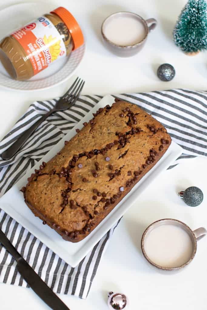 SunButter Chocolate Chip Quinoa Banana Bread
