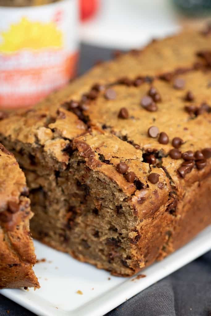 SunButter Chocolate Chip Quinoa Banana Bread