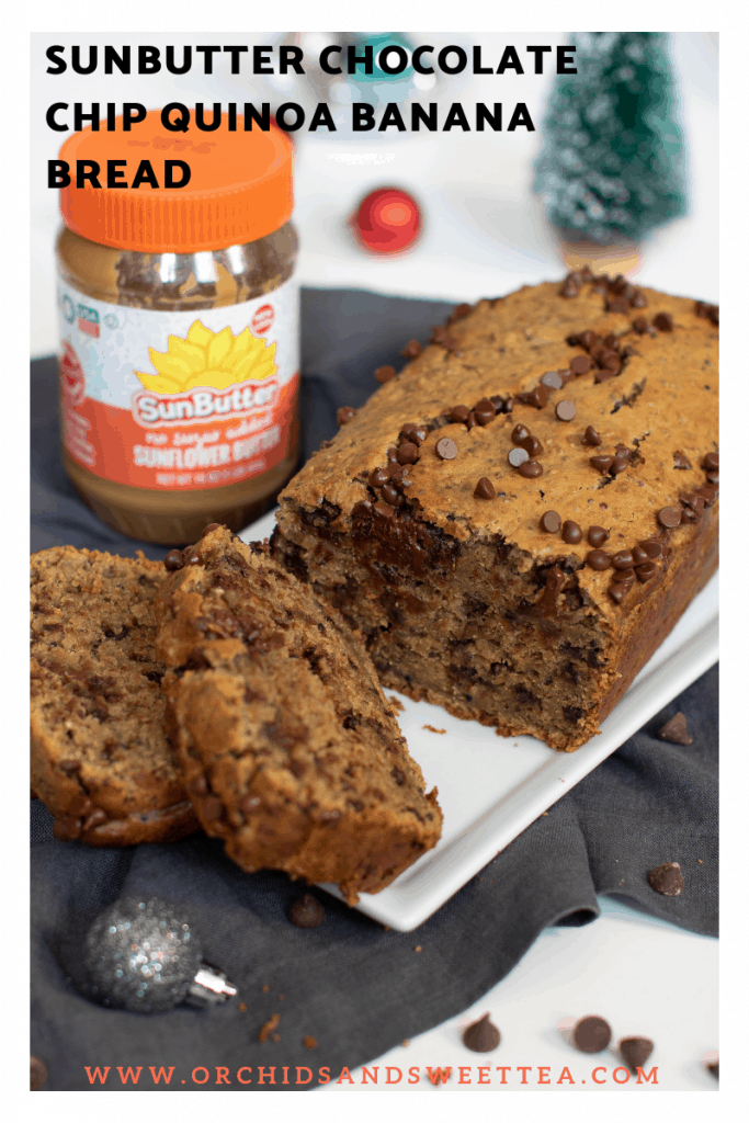 SunButter Chocolate Chip Quinoa Banana Bread