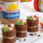 Chocolate SunButter Vegan Mini Cakes