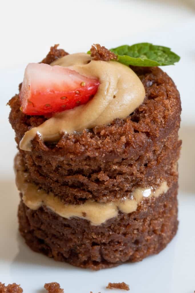 Chocolate SunButter Vegan Mini Cakes