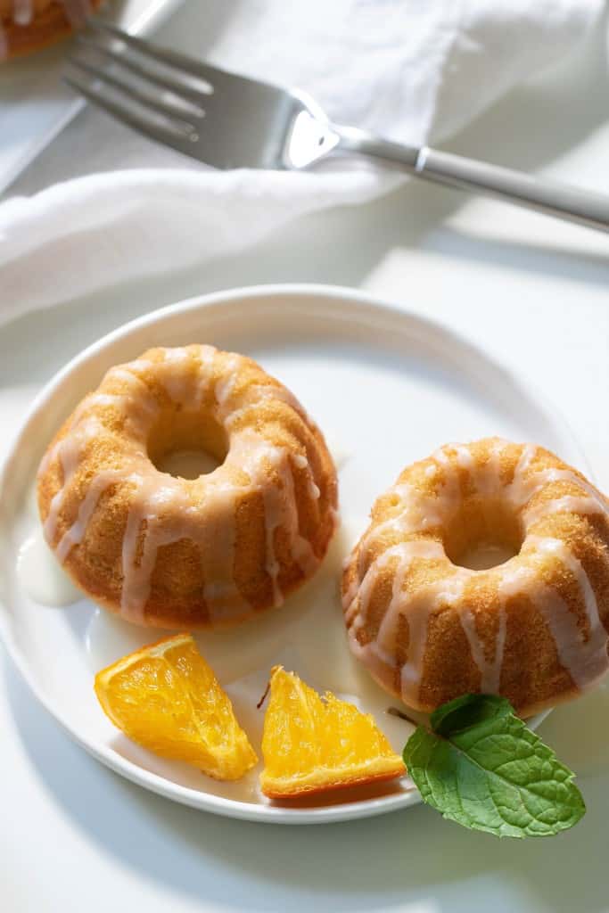Orange Olive Oil Mini Bundt Cakes